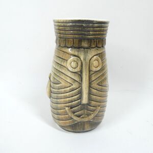 Westwood Smiling Tiki Mug Japan Brown 1966 MCM Vintage 5.5"